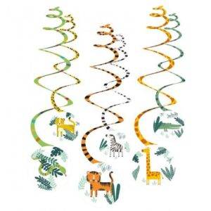 6 PENDENTES DECORATIVOS GET WILD - SAFARI