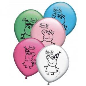 6 BALÕES LATEX 11'' PEPPA PIG