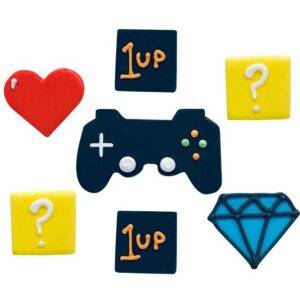 Game On Sugar Cake ToppeGame On Sugar Cake Toppers - 7 unidadesrs - 7 unidades