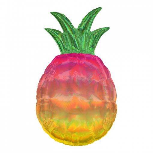 BALÃO FOIL SUPERSHAPE ANANÁS IRIDESCENTE