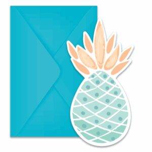 6 CONVITES PINEAPPLES