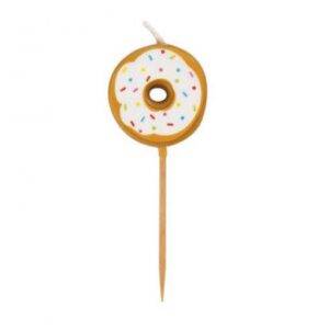 6 VELAS DE ANIVERSÁRIO DONUT