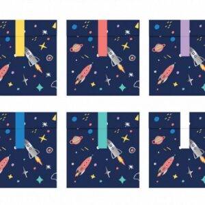 6 SACOS DE PAPEL ESPAÇO