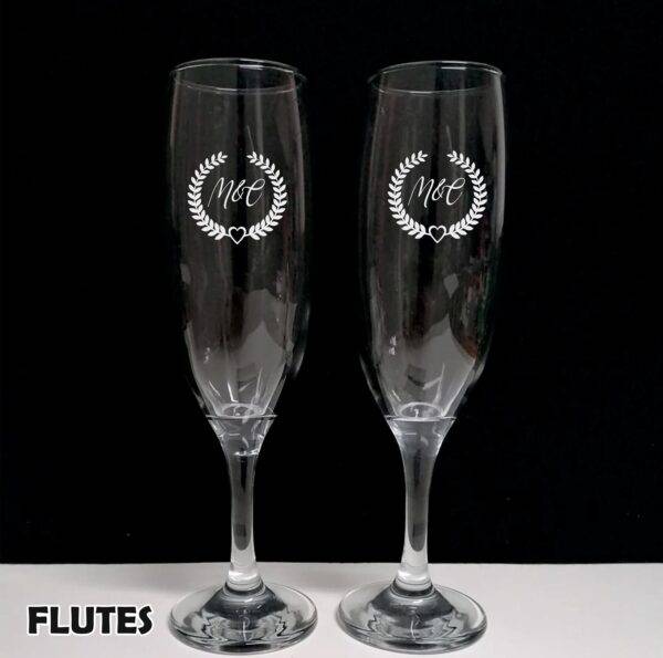 Flutes de Champanhe personalizados (2 unid)