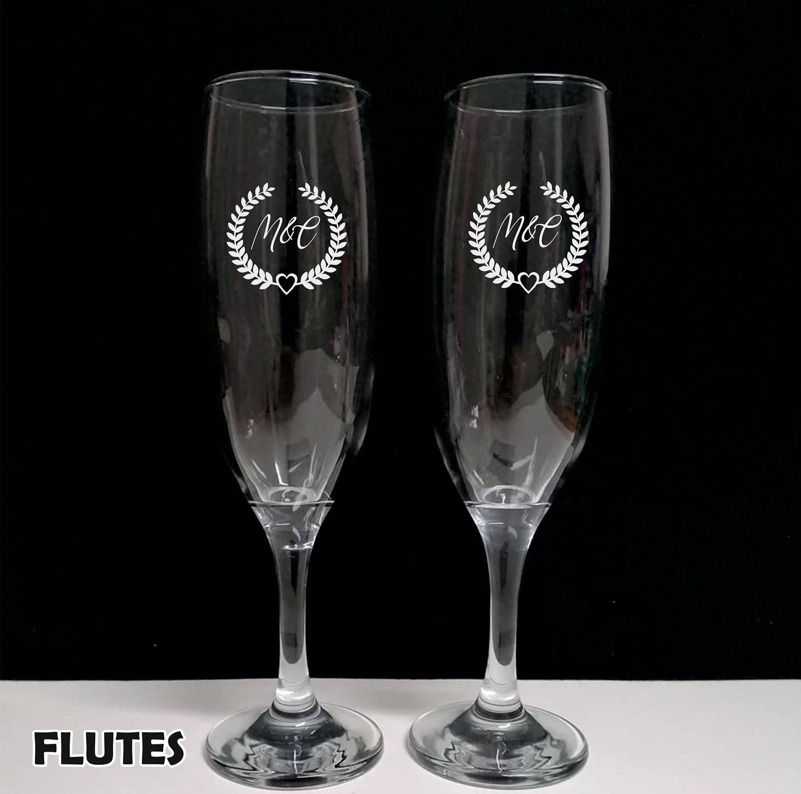 Flutes de Champanhe personalizados (2 unid)