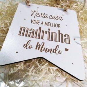 Placa Padrinhos e Madrinha