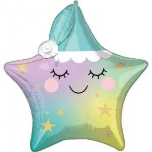 BALÃO FOIL SUPERSHAPE P41 MULTI SLEEPY LITTLE STAR