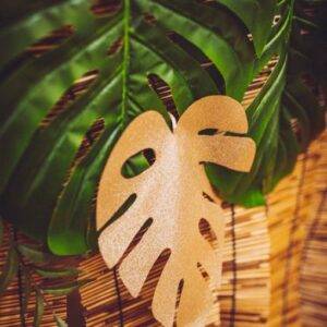 2 DECORAÇÕES FOLHAS TROPICAIS