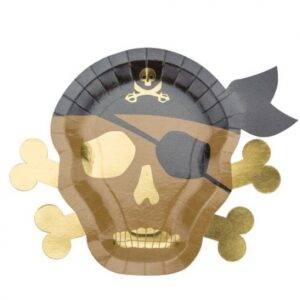 8 PRATOS 26X33 CM PIRATAS