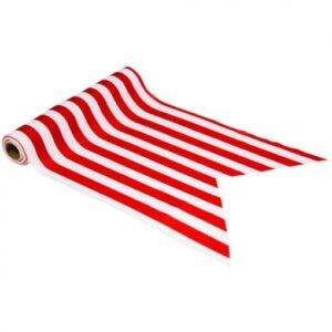 CORREDOR DE MESA 28 CMX5 M RISCAS VERMELHO & BRANCO