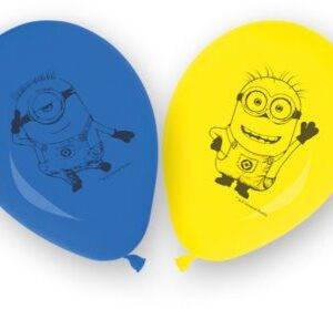8 Balões Látex Minions