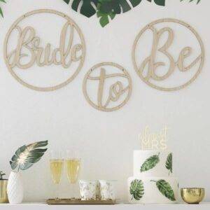 Aros de Madeira Bride to Be