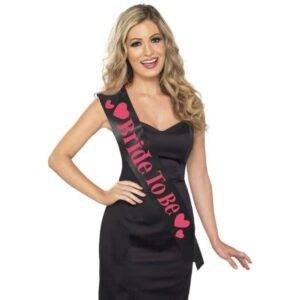 Faixa Noiva "Bride to Be" - Preta