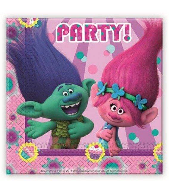 Pack 20 Guardanapos Trolls