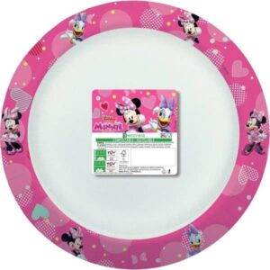 Pratos Fundos Compostáveis Minnie