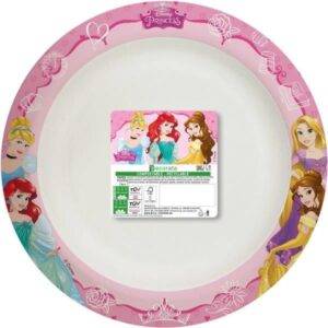 Pratos Fundos Compostáveis Princesas