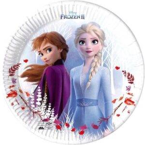 Pratos 23 cm Compostáveis Frozen 2