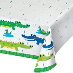 Toalha de mesa para festas de aniversário do tema Crocodilo