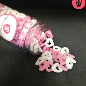 Sprinkles - Corações Abertos Rosa/Brancos