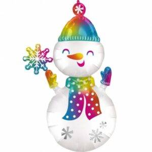 BALÃO DE  FOIL  BONECO DE NEVE MATE