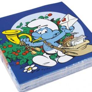 Guardanapos Smurfs / Estrunfes embalagem com 20