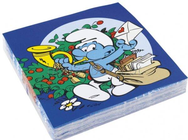 Guardanapos Smurfs / Estrunfes embalagem com 20