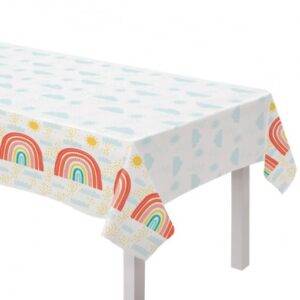 TOALHA DE MESA 120 X 180CM RETRO RAINBOW (ARCO-ÍRIS)