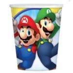 Copos 100% de Papel para festa do tema Super Mário