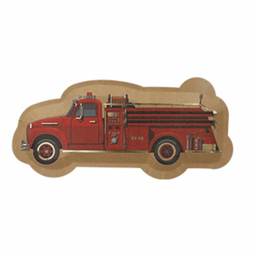 8 PRATOS 28,4X13 CM BOMBEIROS