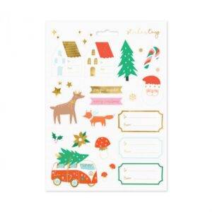 10 Autocolantes Etiquetas de Natal