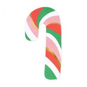 20 Guardanapos de Natal bengala colorida