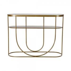 Consola DKD Home decor Metal Cristal 