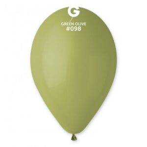 100 BALÕES LATEX 12'' COR GREEN OLIVE