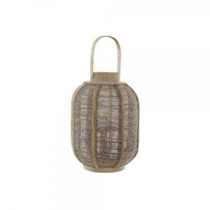 Portavelas DKD Home Decor Lino de Bambú