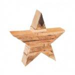 Decoração de mesa Estrela de Madeira 
