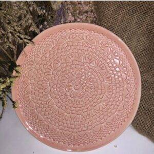 PRATO SOBREMESA CROCHET 20 CM