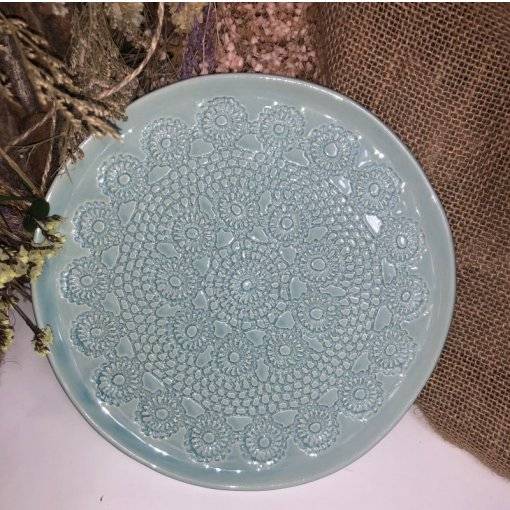 PRATO SOBREMESA CROCHET 20 CM