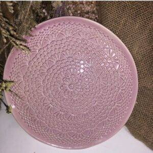 PRATO SOBREMESA CROCHET 20 CM