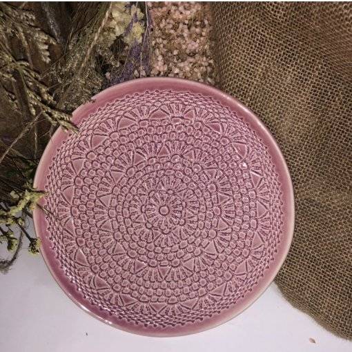 PRATO SOBREMESA CROCHET 20 CM