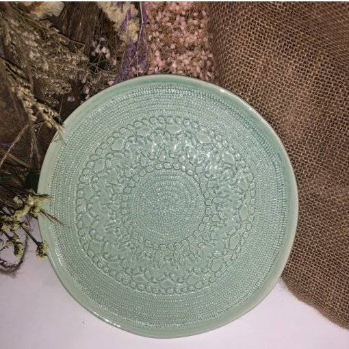 PRATO SOBREMESA CROCHET 20 CM