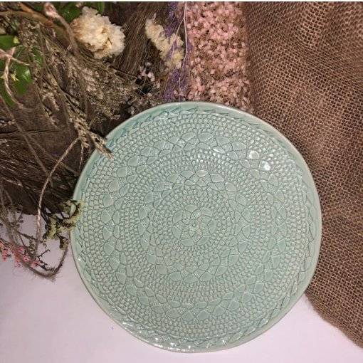 PRATO SOBREMESA CROCHET 20 CM