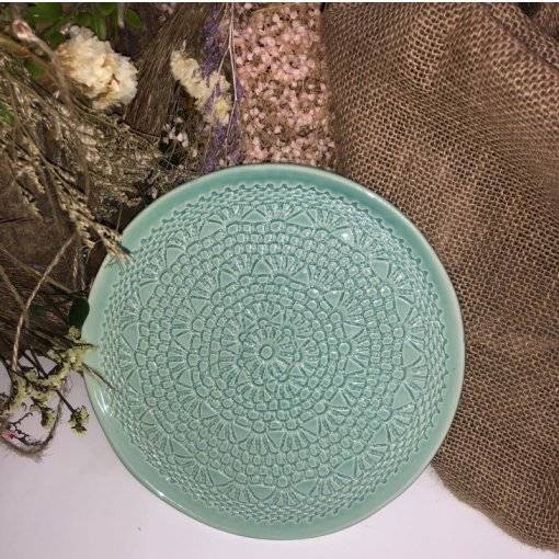 PRATO SOBREMESA CROCHET 20 CM
