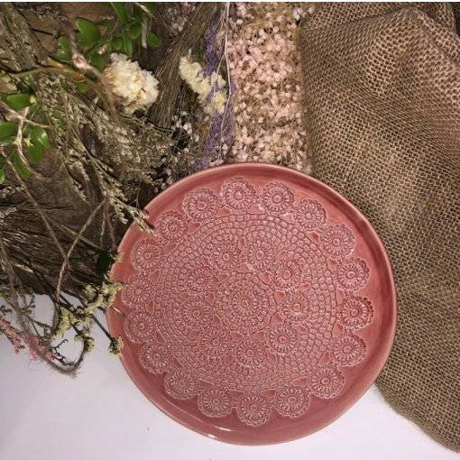 PRATO SOBREMESA CROCHET 20 CM