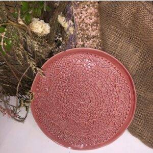 PRATO SOBREMESA CROCHET 20 CM