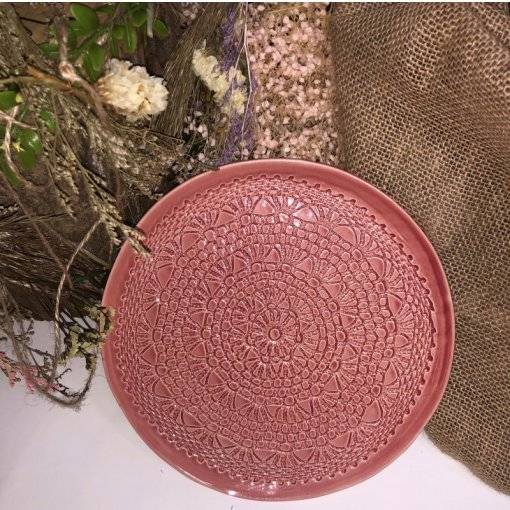 PRATO SOBREMESA CROCHET 20 CM