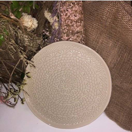 PRATO SOBREMESA CROCHET 20 CM