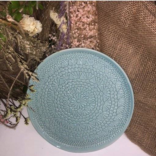 PRATO SOBREMESA CROCHET 20 CM