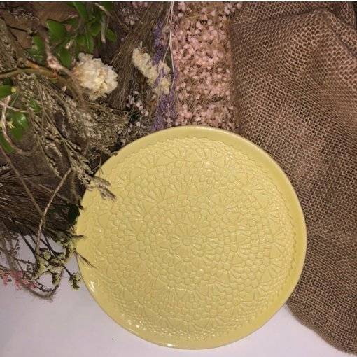 PRATO SOBREMESA CROCHET 20 CM