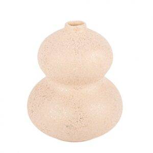 VASO BLUSH COM APONTAMENTOS DOURADO 14X11 CM