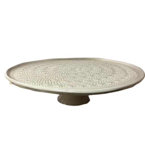 PRATO BOLO C/ PÉ LARGE PREMIUM 33 CM 